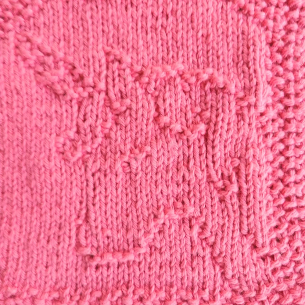 Hand Crafted Baby Bib Set Washcloth Unicorn Rose Cotton Knit Dorm Decor